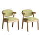 Silla de comedor de madera sólida silla de brazo trasero de estilo moderno para comedor