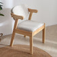 Silla de comedor de madera sólida silla de brazo trasero de estilo moderno para comedor