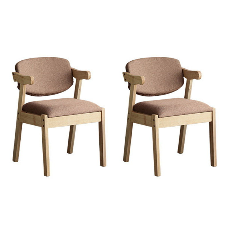 Silla de comedor de madera sólida silla de brazo trasero de estilo moderno para comedor