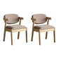 Silla de comedor de madera sólida silla de brazo trasero de estilo moderno para comedor