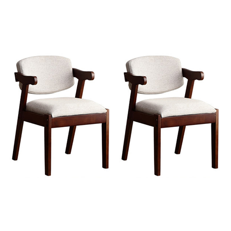 Silla de comedor de madera sólida silla de brazo trasero de estilo moderno para comedor