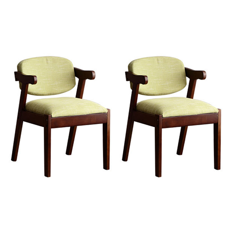Silla de comedor de madera sólida silla de brazo trasero de estilo moderno para comedor