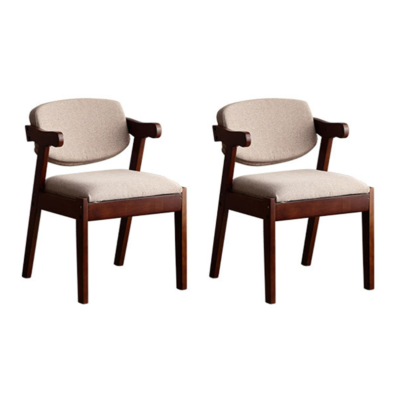 Silla de comedor de madera sólida silla de brazo trasero de estilo moderno para comedor