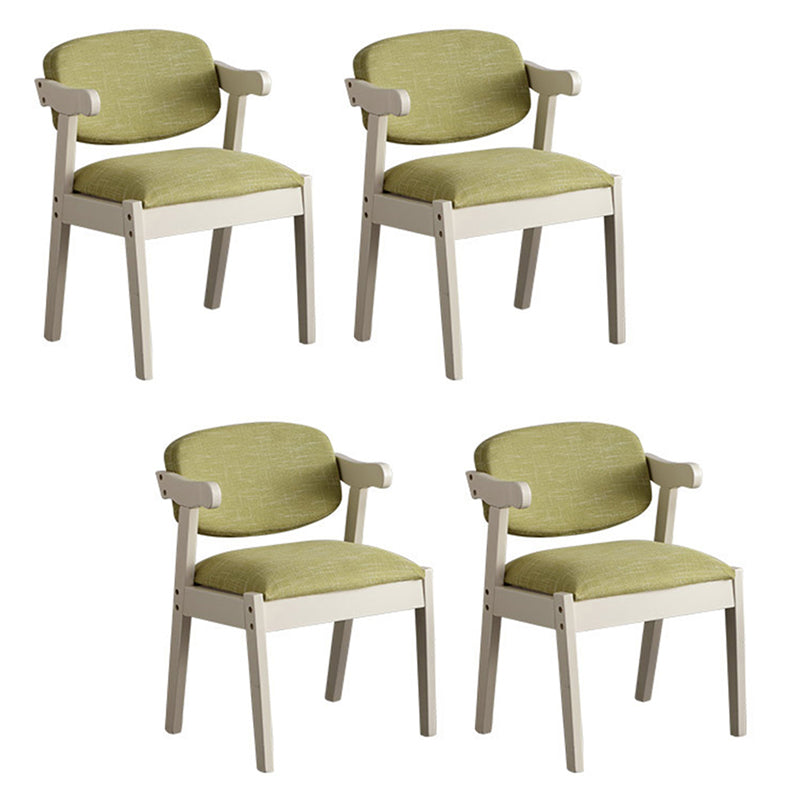 Silla de comedor de madera sólida silla de brazo trasero de estilo moderno para comedor