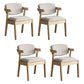 Silla de comedor de madera sólida silla de brazo trasero de estilo moderno para comedor