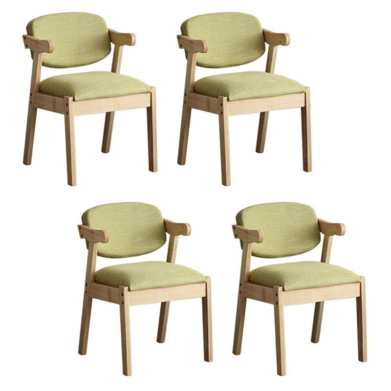 Silla de comedor de madera sólida silla de brazo trasero de estilo moderno para comedor