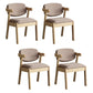Silla de comedor de madera sólida silla de brazo trasero de estilo moderno para comedor