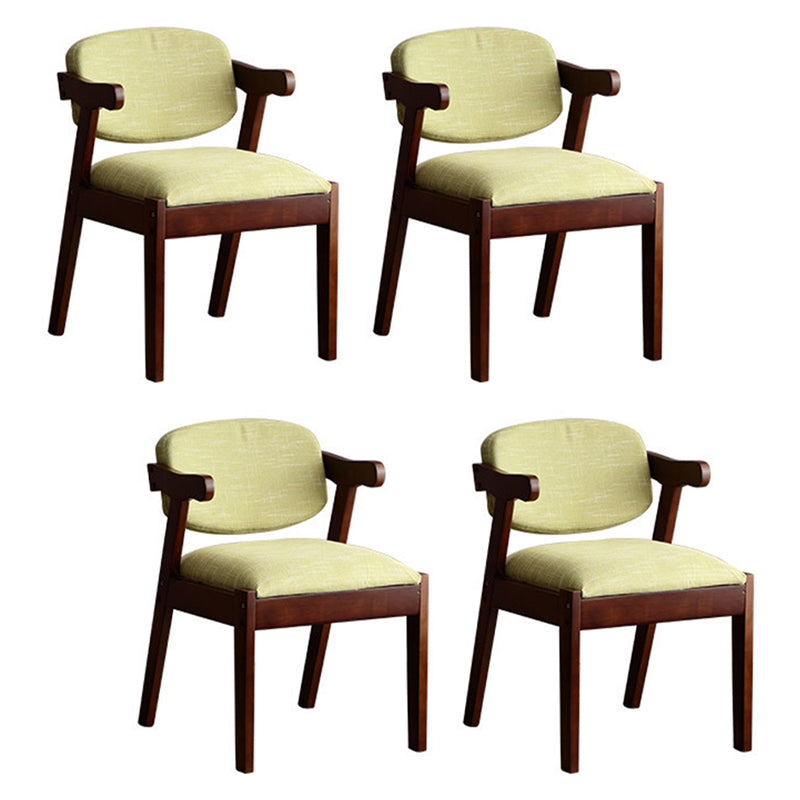 Silla de comedor de madera sólida silla de brazo trasero de estilo moderno para comedor
