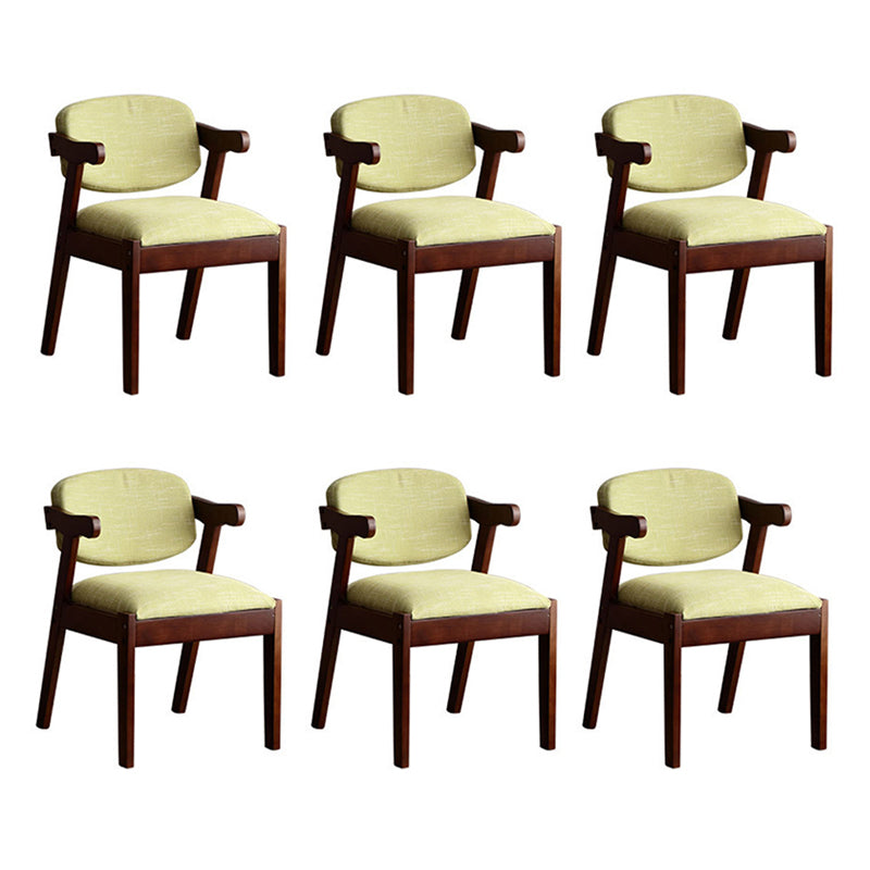 Silla de comedor de madera sólida silla de brazo trasero de estilo moderno para comedor