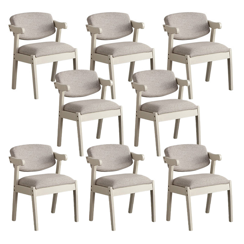 Silla de comedor de madera sólida silla de brazo trasero de estilo moderno para comedor