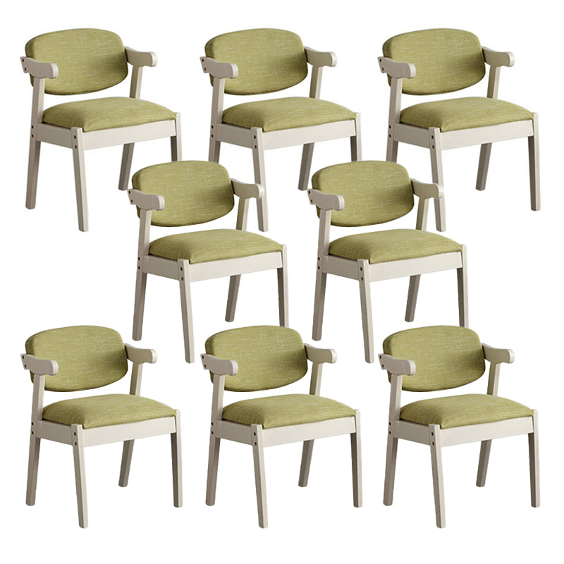 Silla de comedor de madera sólida silla de brazo trasero de estilo moderno para comedor