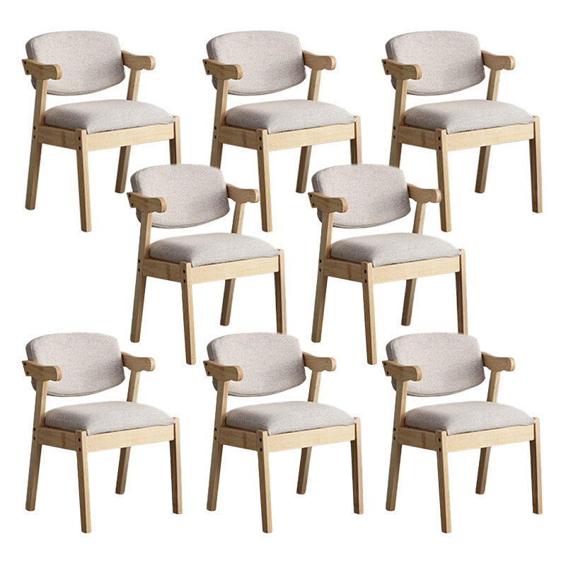 Silla de comedor de madera sólida silla de brazo trasero de estilo moderno para comedor