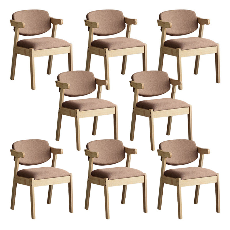 Silla de comedor de madera sólida silla de brazo trasero de estilo moderno para comedor