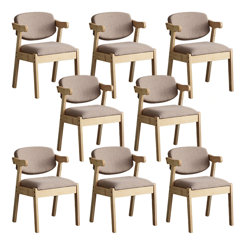 Silla de comedor de madera sólida silla de brazo trasero de estilo moderno para comedor
