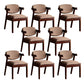 Silla de comedor de madera sólida silla de brazo trasero de estilo moderno para comedor