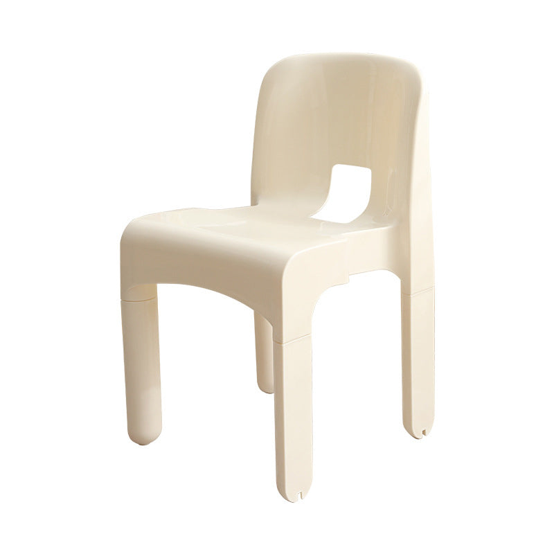 Modern Plastic Side Chair Open Back Armless Chair for Dining Room Clearhalo 'Dining Chairs' 'Dining Tables & Seating' 'dining_chair' 'furn' 'furn_dining_chair' 'Furniture' 'Kitchen & Dining Furniture' 6869010