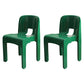 Modern Plastic Side Chair Open Back Armless Chair for Dining Room Green 2 Piece Set Clearhalo 'Dining Chairs' 'Dining Tables & Seating' 'dining_chair' 'furn' 'furn_dining_chair' 'Furniture' 'Kitchen & Dining Furniture' 6869014