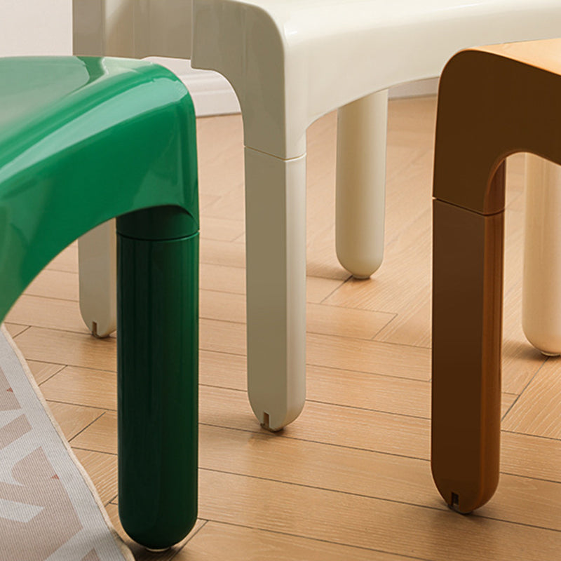 Modern Plastic Side Chair Open Back Armless Chair for Dining Room Clearhalo 'Dining Chairs' 'Dining Tables & Seating' 'dining_chair' 'furn' 'furn_dining_chair' 'Furniture' 'Kitchen & Dining Furniture' 6869017