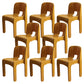 Modern Plastic Side Chair Open Back Armless Chair for Dining Room Ginger 8 Piece Set Clearhalo 'Dining Chairs' 'Dining Tables & Seating' 'dining_chair' 'furn' 'furn_dining_chair' 'Furniture' 'Kitchen & Dining Furniture' 6869031