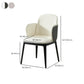 Faux Leather Dining Chairs Industrial Style Arm Chair with Black Leg