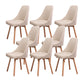 Solid Wood Dining Chair Industrial Style Swivel Side Chair for Dining Room