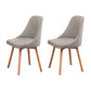 Solid Wood Dining Chair Industrial Style Swivel Side Chair for Dining Room