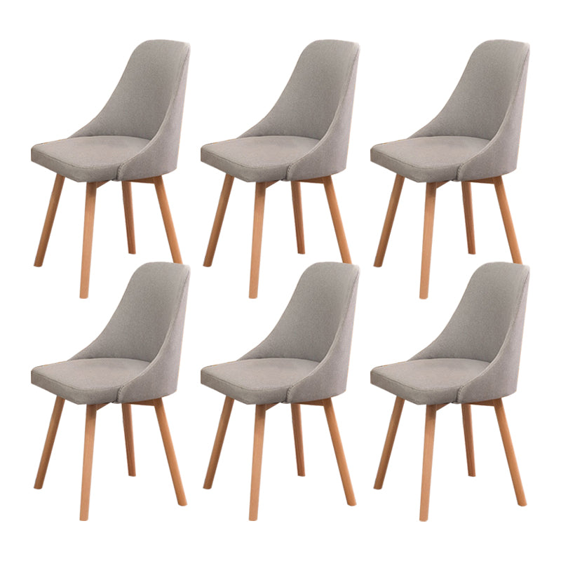 Solid Wood Dining Chair Industrial Style Swivel Side Chair for Dining Room
