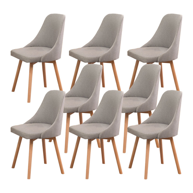 Solid Wood Dining Chair Industrial Style Swivel Side Chair for Dining Room