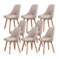 Solid Wood Dining Chair Industrial Style Swivel Side Chair for Dining Room