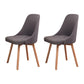 Solid Wood Dining Chair Industrial Style Swivel Side Chair for Dining Room