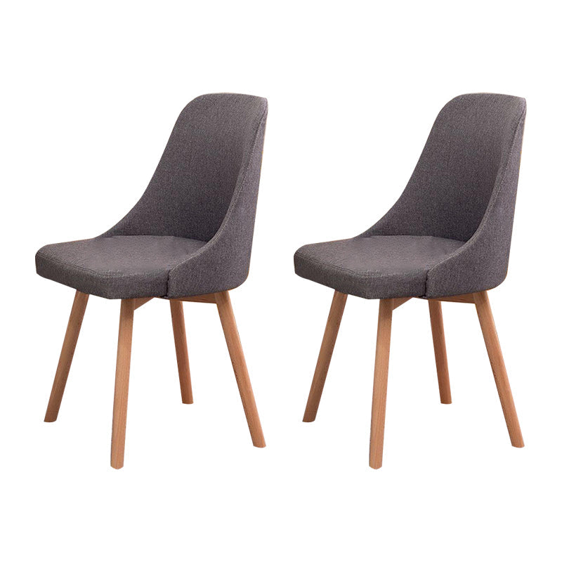 Solid Wood Dining Chair Industrial Style Swivel Side Chair for Dining Room