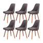 Solid Wood Dining Chair Industrial Style Swivel Side Chair for Dining Room