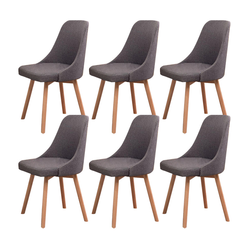 Solid Wood Dining Chair Industrial Style Swivel Side Chair for Dining Room