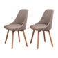 Solid Wood Dining Chair Industrial Style Swivel Side Chair for Dining Room
