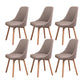 Solid Wood Dining Chair Industrial Style Swivel Side Chair for Dining Room