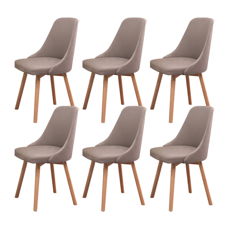Solid Wood Dining Chair Industrial Style Swivel Side Chair for Dining Room