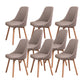 Solid Wood Dining Chair Industrial Style Swivel Side Chair for Dining Room