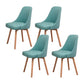 Solid Wood Dining Chair Industrial Style Swivel Side Chair for Dining Room