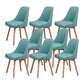 Solid Wood Dining Chair Industrial Style Swivel Side Chair for Dining Room