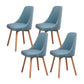 Solid Wood Dining Chair Industrial Style Swivel Side Chair for Dining Room