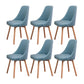 Solid Wood Dining Chair Industrial Style Swivel Side Chair for Dining Room
