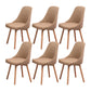 Solid Wood Dining Chair Industrial Style Swivel Side Chair for Dining Room