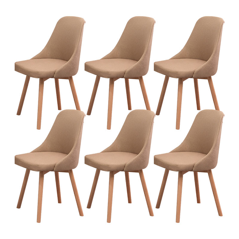 Solid Wood Dining Chair Industrial Style Swivel Side Chair for Dining Room