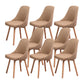 Solid Wood Dining Chair Industrial Style Swivel Side Chair for Dining Room