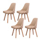 Solid Wood Dining Chair Industrial Style Swivel Side Chair for Dining Room
