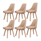 Solid Wood Dining Chair Industrial Style Swivel Side Chair for Dining Room