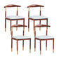 PU Leather Dining Chairs Industrial Open Back Dining Side Chair