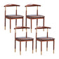 PU Leather Dining Chairs Industrial Open Back Dining Side Chair