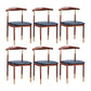 PU Leather Dining Chairs Industrial Open Back Dining Side Chair