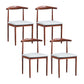 PU Leather Dining Chairs Industrial Open Back Dining Side Chair